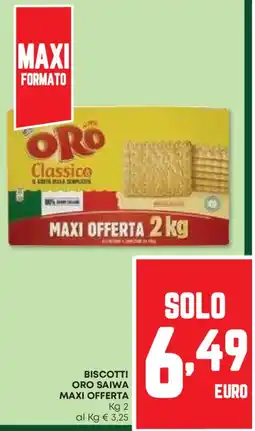 Pam Biscotti oro saiwa maxi offerta