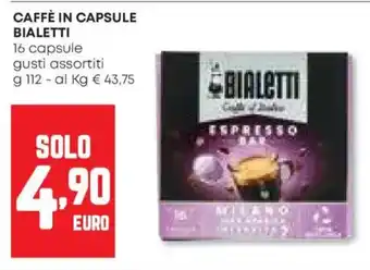 Pam Caffè in capsule BIALETTI offerta