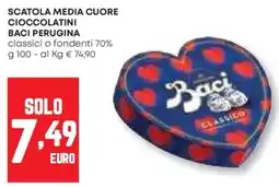 Pam Scatola media cuore cioccolatini baci perugina offerta