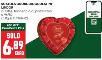 Pam Scatola cuore cioccolatini LINDOR offerta