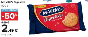 Carrefour Mc Vitie's Digestive offerta