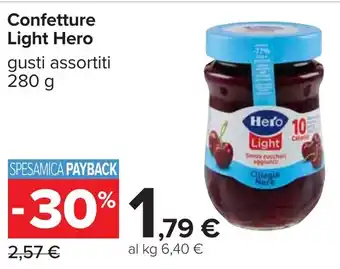 Carrefour Confetture Light Hero offerta