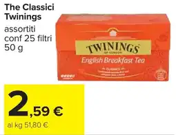 Carrefour The Classici Twinings offerta