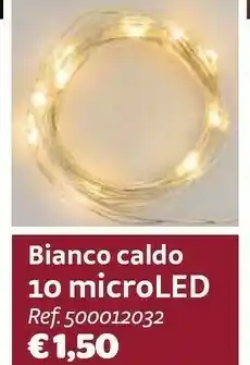 Bricocenter Bianco caldo 10 microled offerta