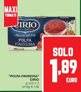 Pam Polpa finissima CIRIO offerta