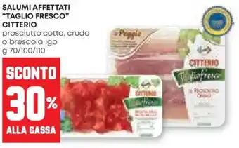 Pam Salumi affettati "taglio fresco" CITTERIO offerta