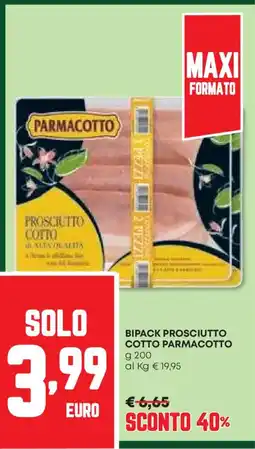 Pam Bipack prosciutto cotto PARMACOTTO offerta