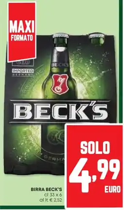 Pam Birra BECK'S offerta