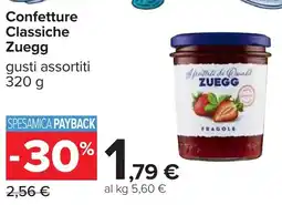 Carrefour Confetture Classiche Zuegg offerta