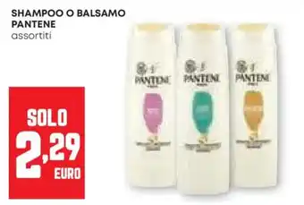 Pam Shampoo o balsamo PANTENE offerta