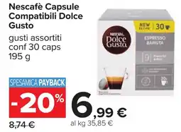 Carrefour Nescafè Capsule Compatibili Dolce Gusto offerta