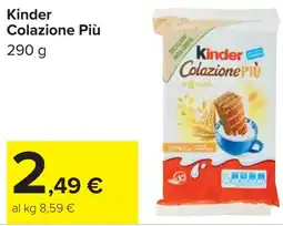 Carrefour Kinder Colazione Più offerta