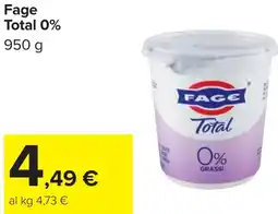 Carrefour Fage Total 0% offerta