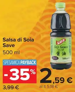 Carrefour Salsa di Soia Save offerta