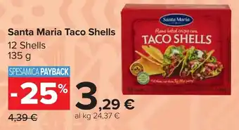 Carrefour Santa Maria Taco Shells offerta