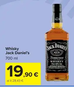 Carrefour Whisky Jack Daniel's offerta