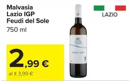 Carrefour Malvasia Lazio IGP Feudi del Sole offerta