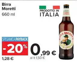 Carrefour Birra Moretti offerta