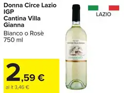 Carrefour Donna Circe Lazio IGP Cantina Villa Gianna offerta