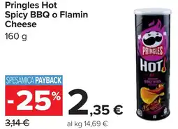 Carrefour Pringles Hot Spicy BBQ o Flamin Cheese offerta