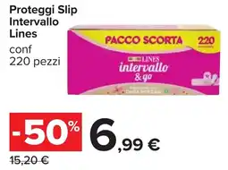 Carrefour Proteggi Slip Intervallo Lines offerta