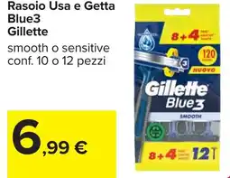 Carrefour Rasoio Usa e Getta Blue3 Gillette offerta