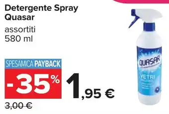 Carrefour Detergente Spray Quasar offerta