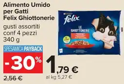 Carrefour Alimento Umido per Gatti Felix Ghiottonerie offerta