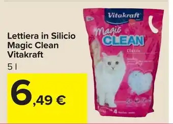 Carrefour Lettiera in Silicio Magic Clean Vitakraft offerta