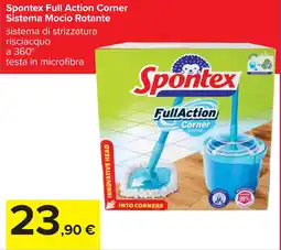 Carrefour Spontex Full Action Corner Sistema Mocio Rotante offerta