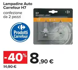 Carrefour Lampadine Auto Carrefour H7 offerta