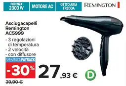 Carrefour REMINGTON Asciugacapelli Remington AC5999 offerta