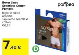 Carrefour Boxer Linea Seamless Cotton pompea offerta