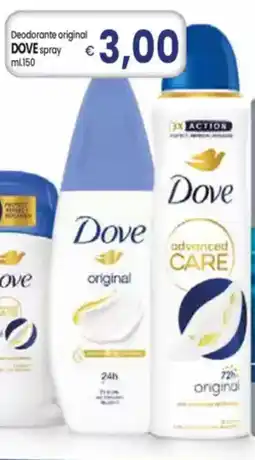 Famila Deodorante original DOVE spray offerta