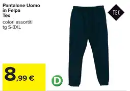 Carrefour Pantalone Uomo in Felpa Tex offerta