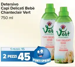 Carrefour Detersivo Capi Delicati Bebè Chanteclair Vert offerta