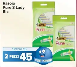 Carrefour Rasoio Pure 3 Lady Bic offerta