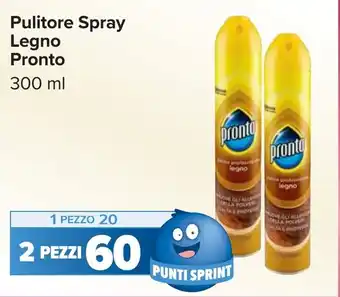 Carrefour Pulitore Spray Legno Pronto offerta