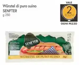 Famila Würstel di puro suino SENFTER offerta