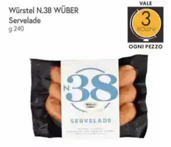 Famila Würstel N.38 WÜBER Servelade offerta