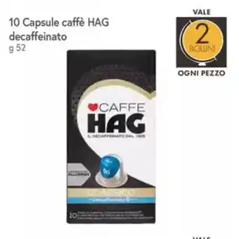 Famila 10 Capsule caffè HAG decaffeinato offerta