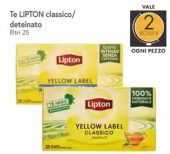 Famila Te LIPTON classico/ deteinato filtri 25 offerta