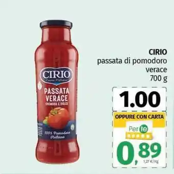 Pam CIRIO passata di pomodoro verace offerta