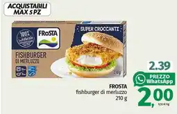 Pam FROSTA fishburger di merluzzo offerta