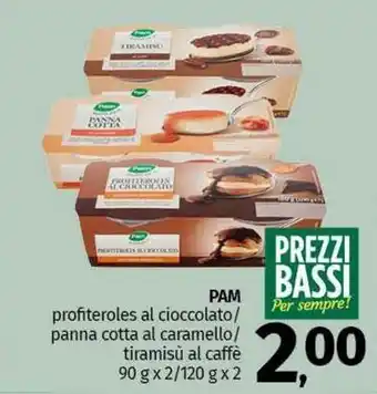 Pam PAM profiteroles al cioccolato offerta