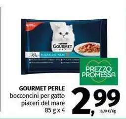 Pam GOURMET PERLE bocconcini per gatto piaceri del mare offerta