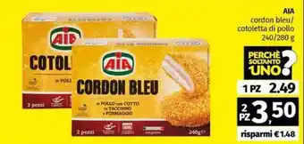 Pam AIA cordon bleu/ cotoletta di pollo offerta