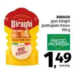 Pam BIRAGHI gran biraghi grattugiato fresco offerta