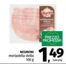 Pam NEGRONI mortadella stella offerta