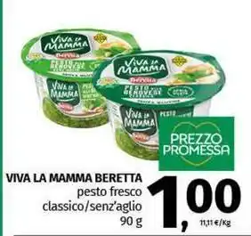 Pam VIVA LA MAMMA BERETTA pesto fresco classico/senz'aglio offerta